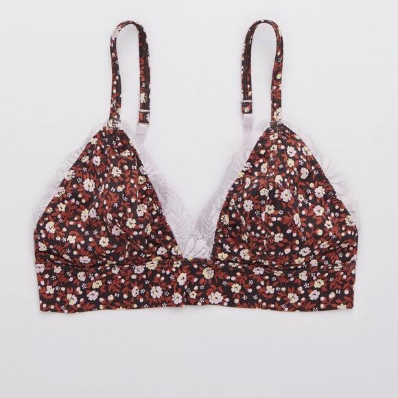Aerie Shine floral triangle bralette - Picture 3 of 11